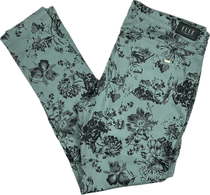 Elle France Low Rise Toile Printed Skinny Jeans- Size 32