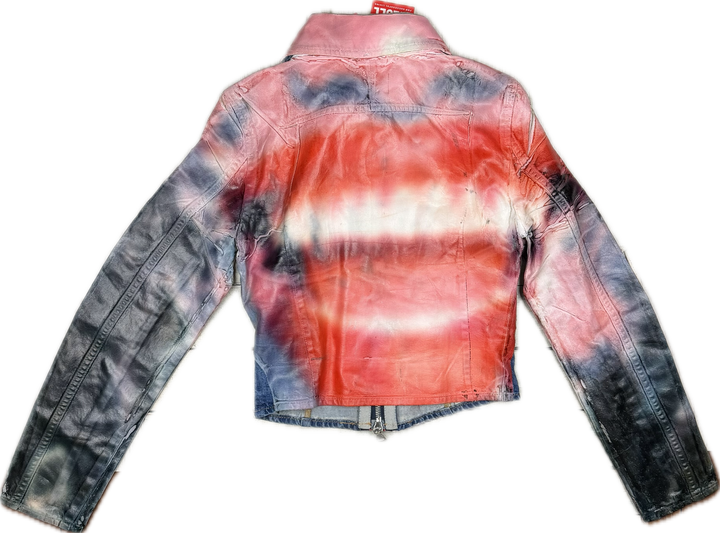 NWT -Diesel ‘De-Smily FSD’ Printed Denim Jacket - Size XXS
