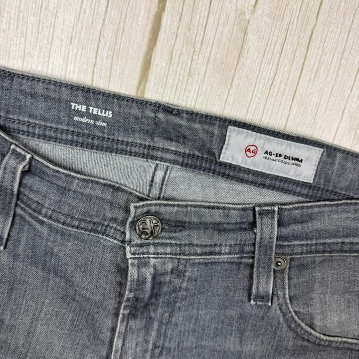 AG Adriano Goldschmied 'The Tellis' Modern Slim Grey Jeans- Size 33