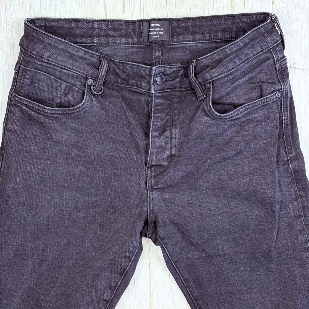NEUW Mens 'IGGY Skinny'' Stretch Tapered Black Jeans - Size 32/32