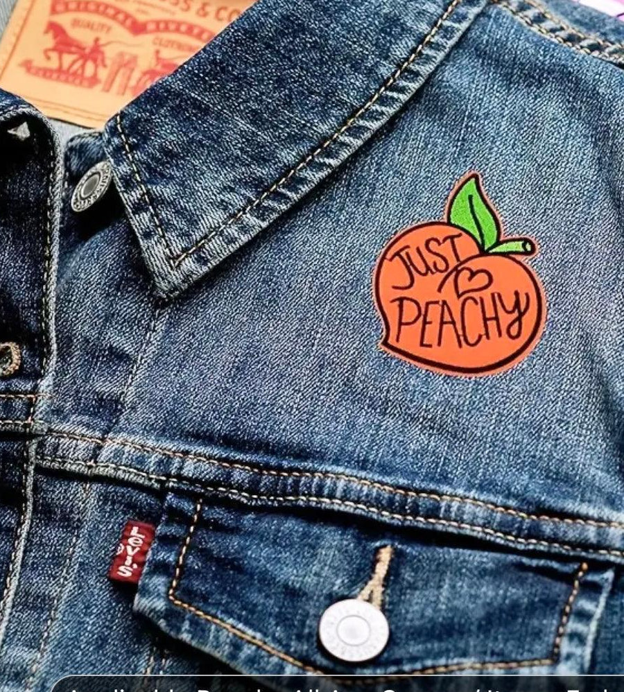 Just Peachy- Embroidered Patch - Jean Pool