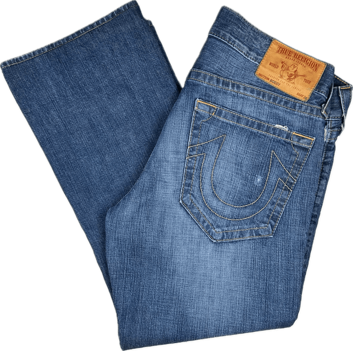 True Religion Mens 'Bobby' Bootcut Jeans - Size 34S - Jean Pool