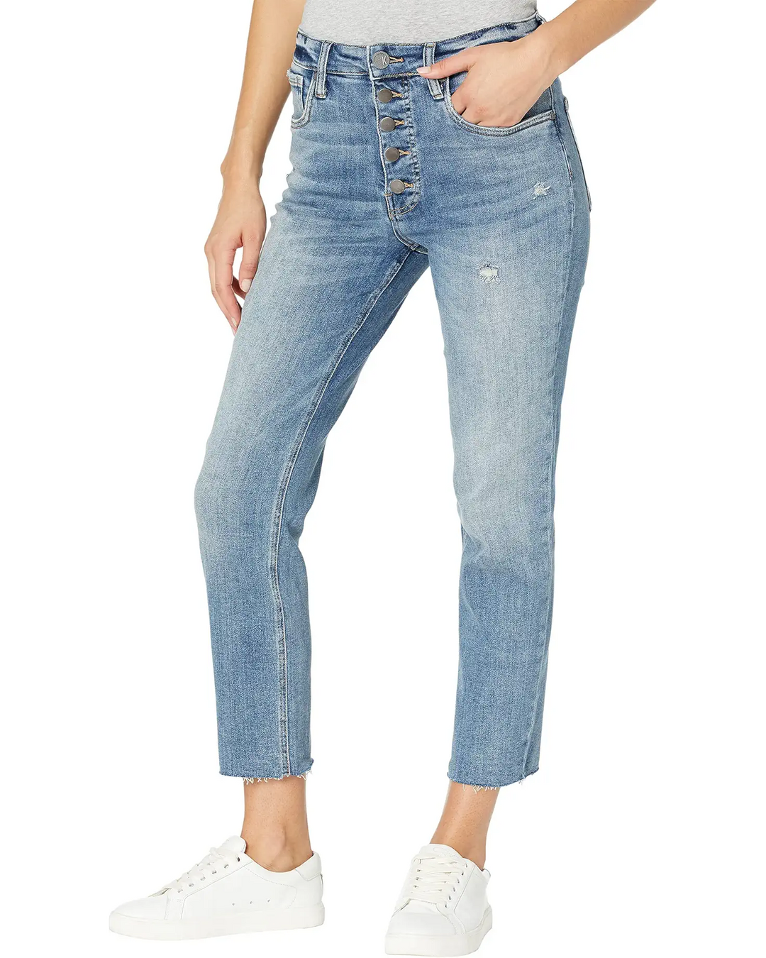 NWT - Kut from the Kloth USA  'Rachael' Exposed Button Jeans -Size 12
