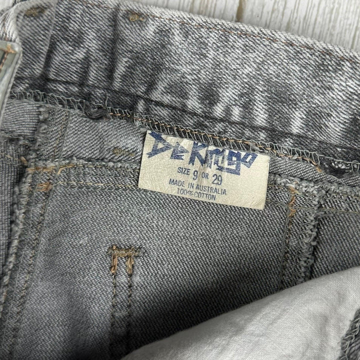 Vintage Aussie Made 'De Rango' 80's Ankle Zip Jeans- Suit Size 6 - Jean Pool