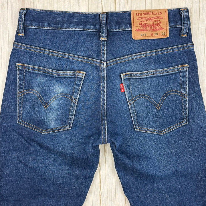 Levis Y2K Slim Straight 511 Low Rise Denim Jeans - Size 29