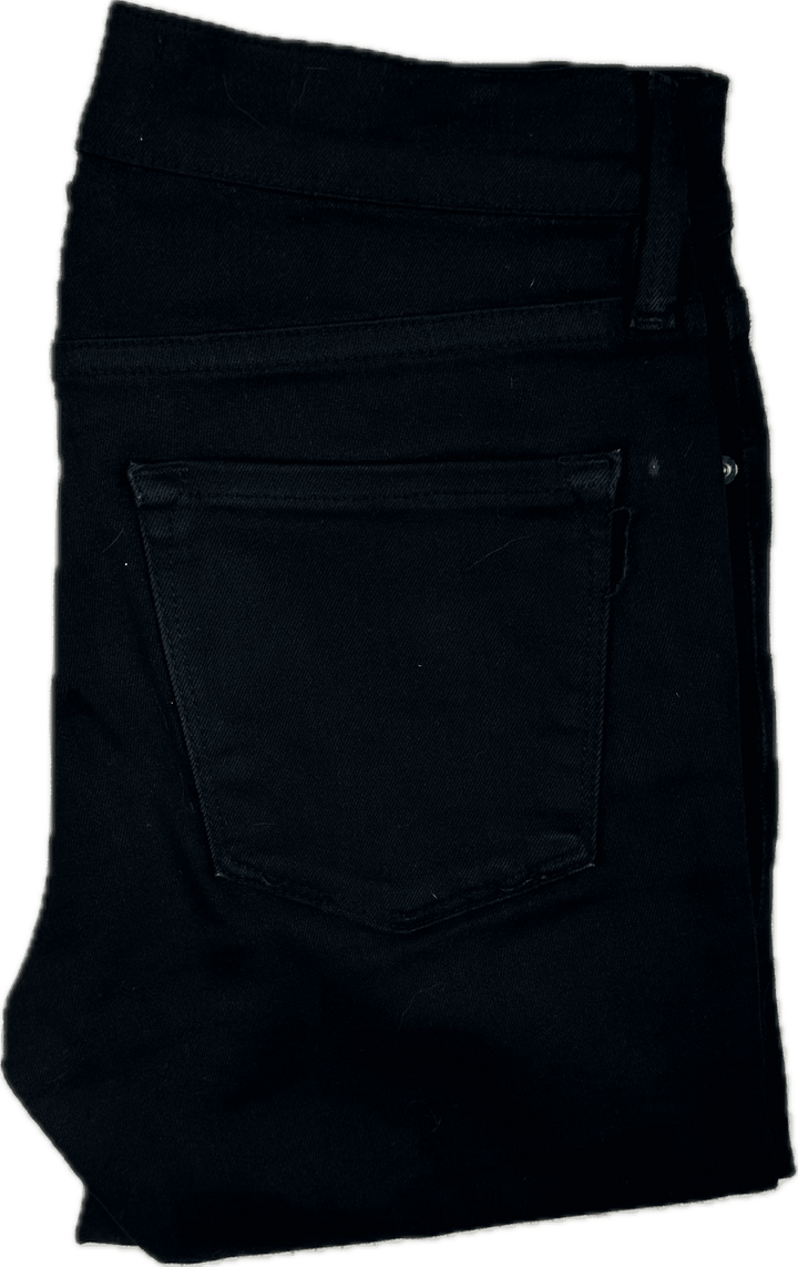 Frame Denim 'Le Skinny de Jeanne Crop' Black Jeans -Size 23