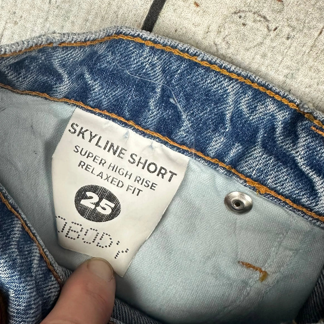 Nobody 'Skyline Short' Relaxed Denim Shorts - Size 25 or 7AU - Jean Pool