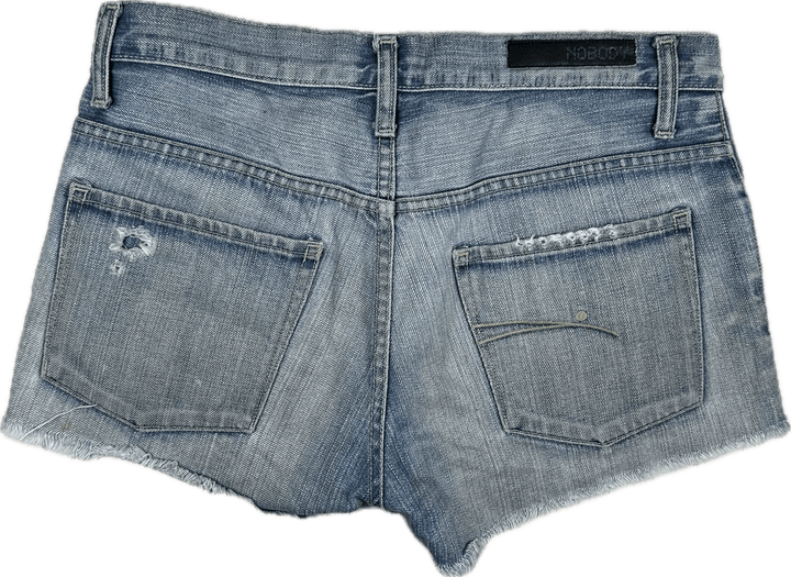 Nobody Distressed Denim Shorts - Size 26 or 8AU