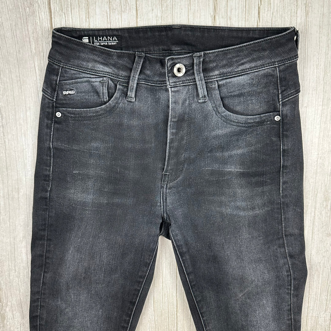 G Star RAW Womens 'Lhana' Aged Black Skinny Jeans -Size 26/32