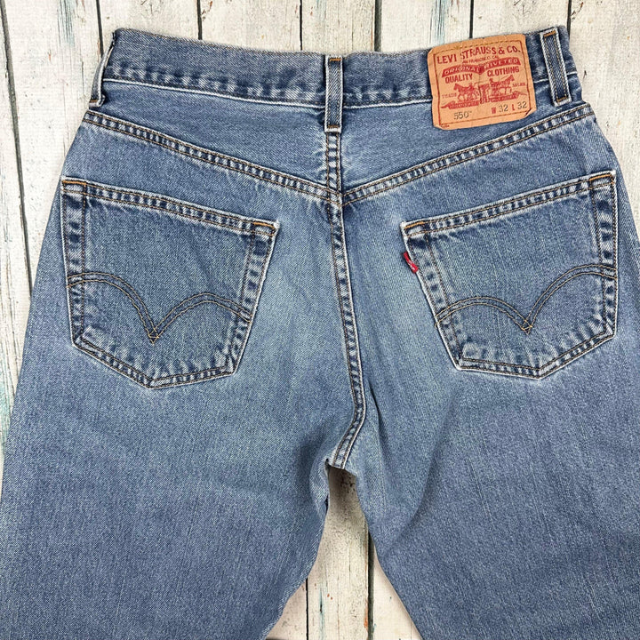 Levis 550's Relaxed Fit Y2K Jeans -Size 32 - Jean Pool