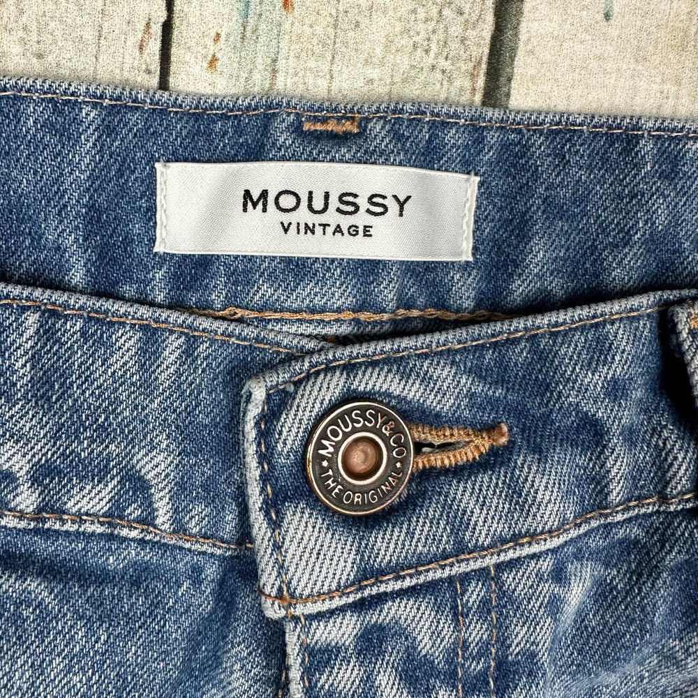 Moussy Vintage Japan Straight Bee Print Jeans- Size 29 - Jean Pool