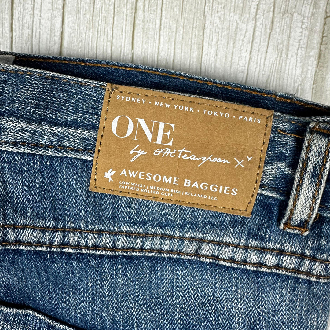 One Teaspoon Ladies Destroyed 'Awesome Baggies' Jeans - Size 24