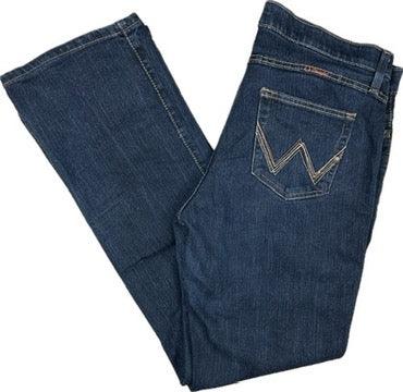 Wrangler Ladies Straight Leg No Gap Waistband Jeans - Size 16