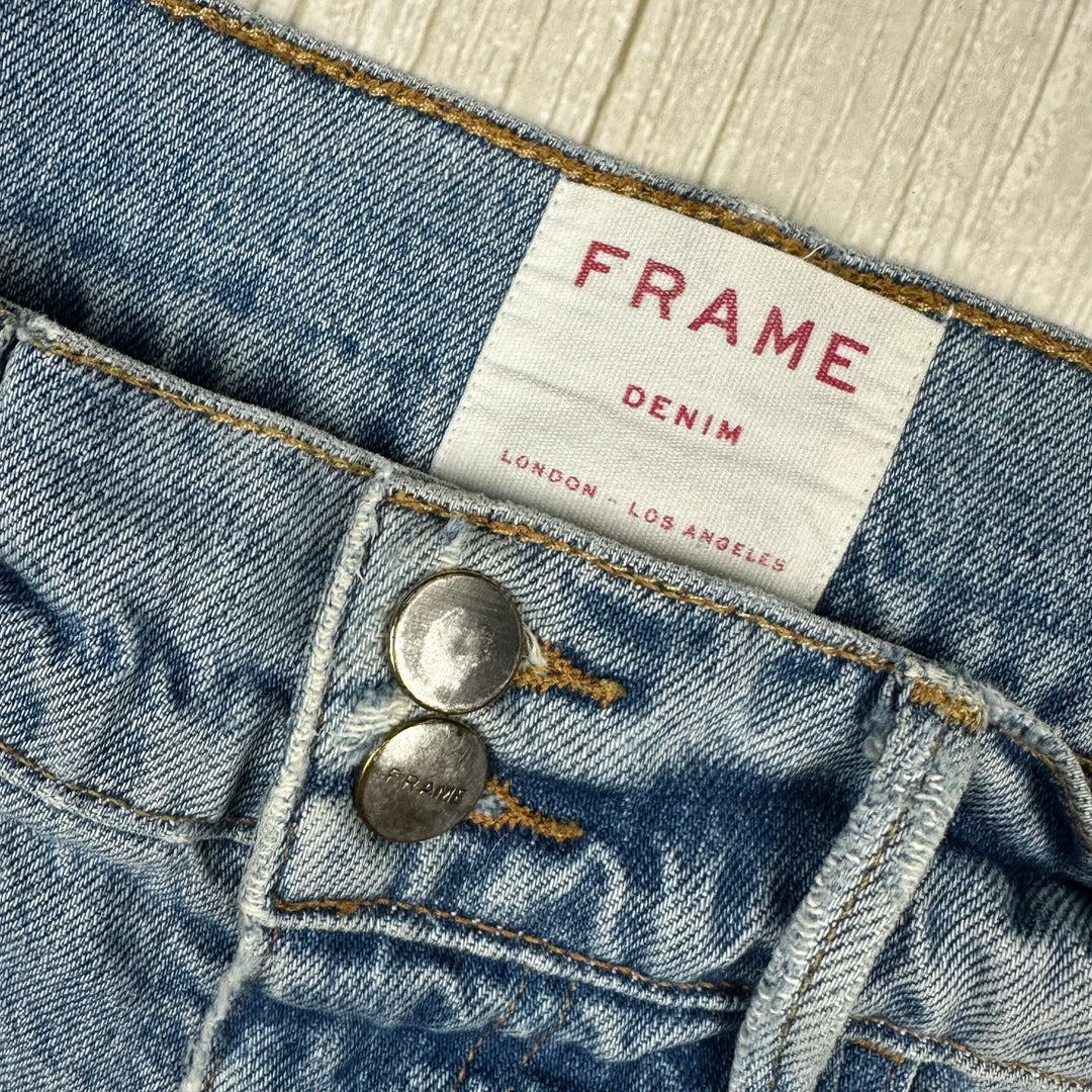 Frame Denim 'Le Sylvie Slender Straight' Bianca Jeans -Size 25
