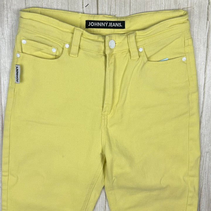 Johnny Jeans Yellow Slim Straight Jeans  - Size 27