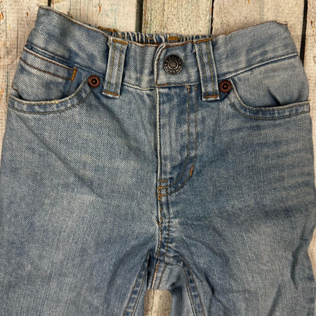 Ralph Lauren Embroidered Denim Baby Jeans - Size 9M - Jean Pool