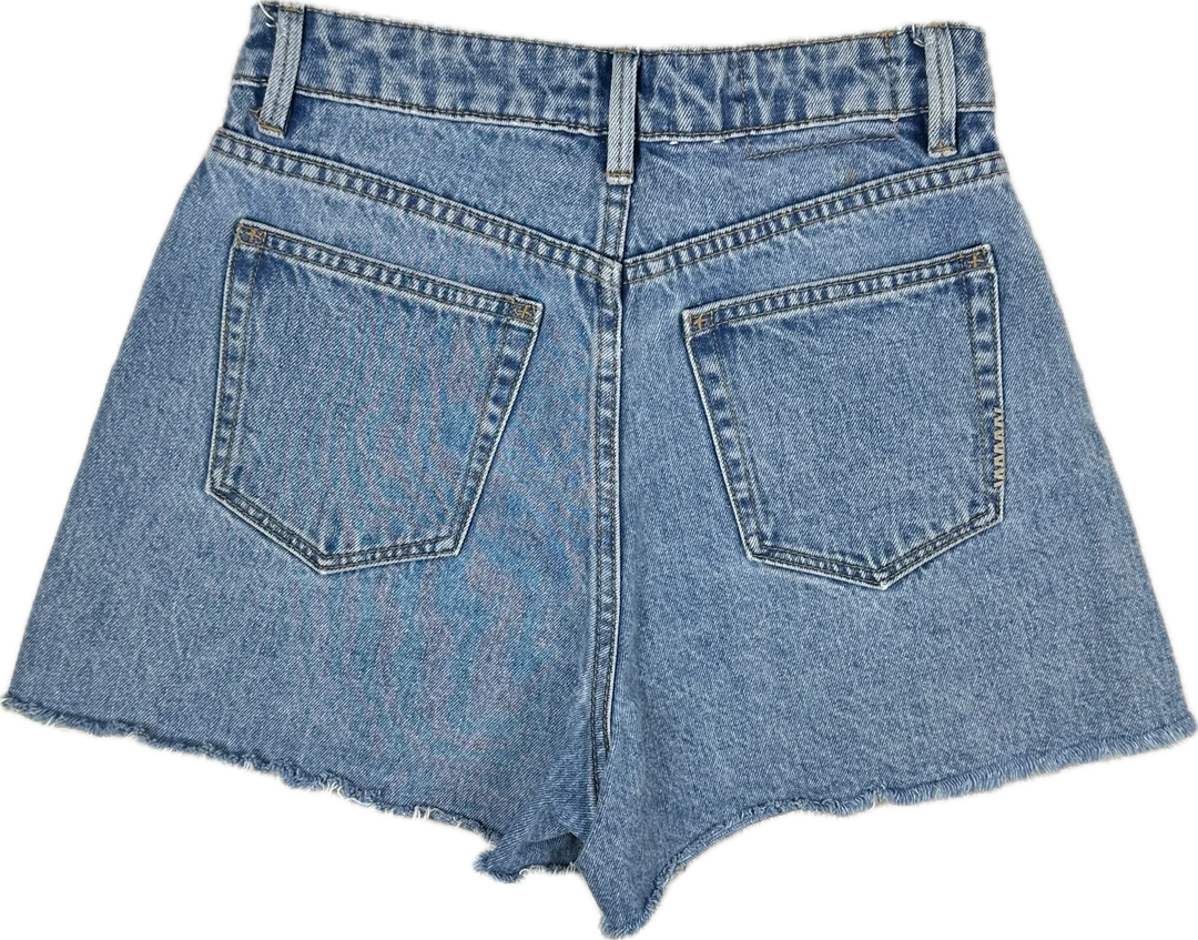 NEUW Ladies High Rise Denim Shorts  - Size 25" or 7AU