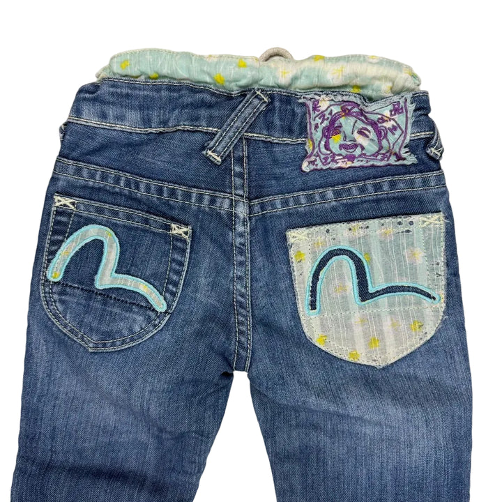 Evisu Japan Girls Bootcut Fit Logo Jeans - Size 2