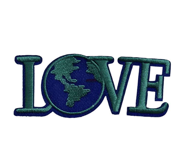 LOVE the Planet- Embroidered Cloth Patch - Jean Pool