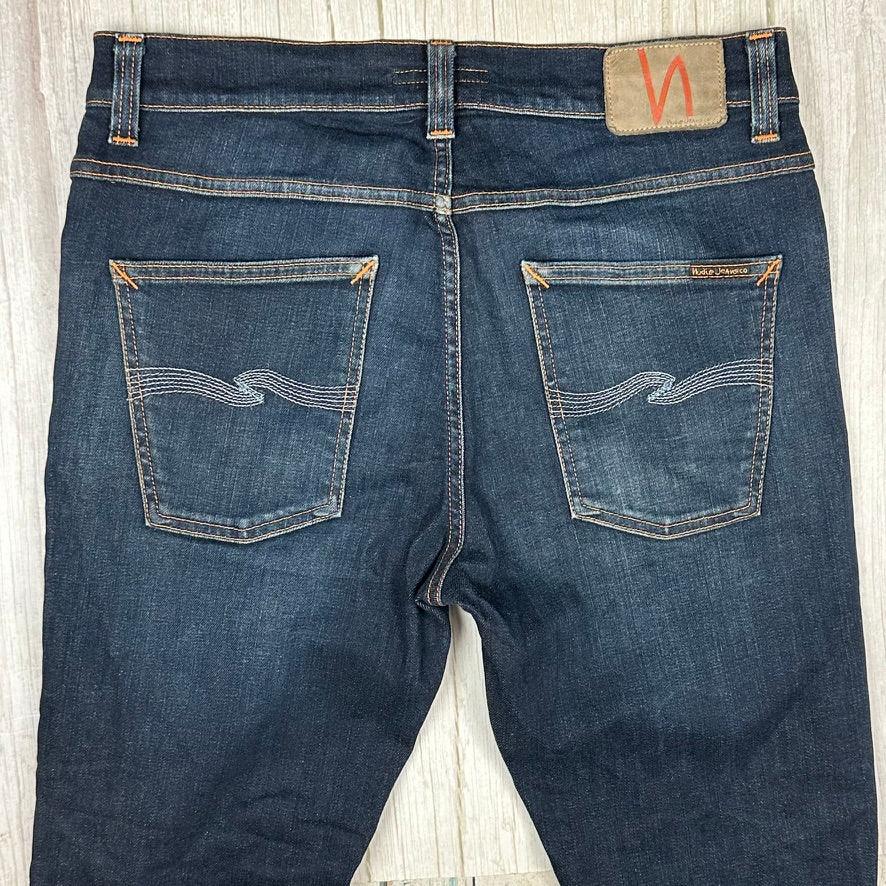 Nudie 'Lean Dean' Endorsed Indigo Organic Cotton Jeans- Size 32/32