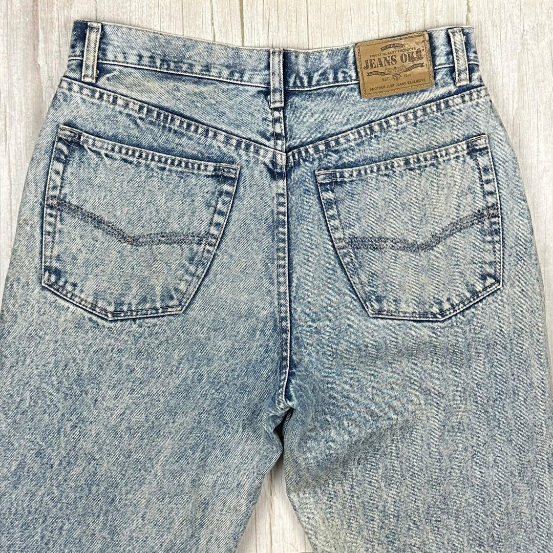 1980's Acid Wash Oke Classic Fit Jeans- Suit Size 31-32"