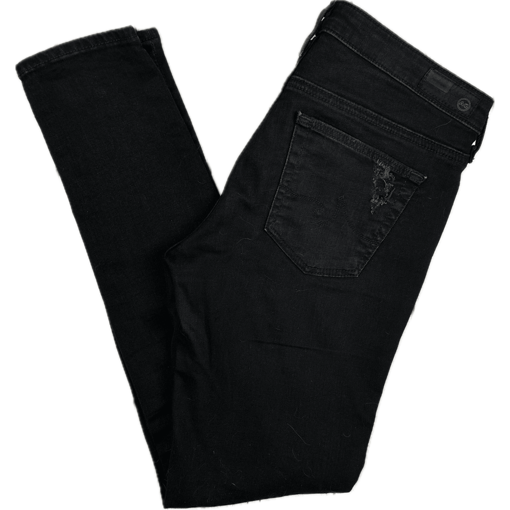 AG Adriano Goldschmied 'The Legging Ankle' Black Jeans- Size 27R - Jean Pool