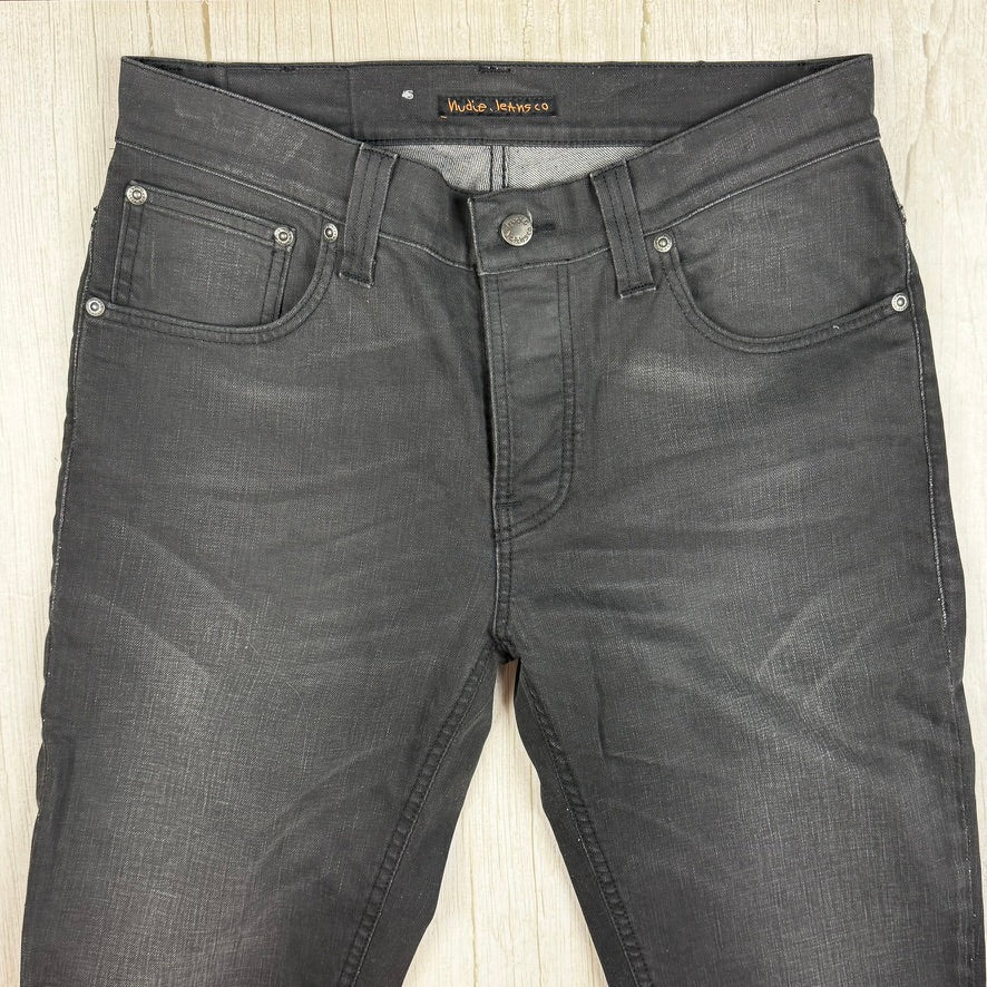 Nudie Jeans Co. 'Grim Tim' Broken Black Wash Organic Jeans - Size 33/32