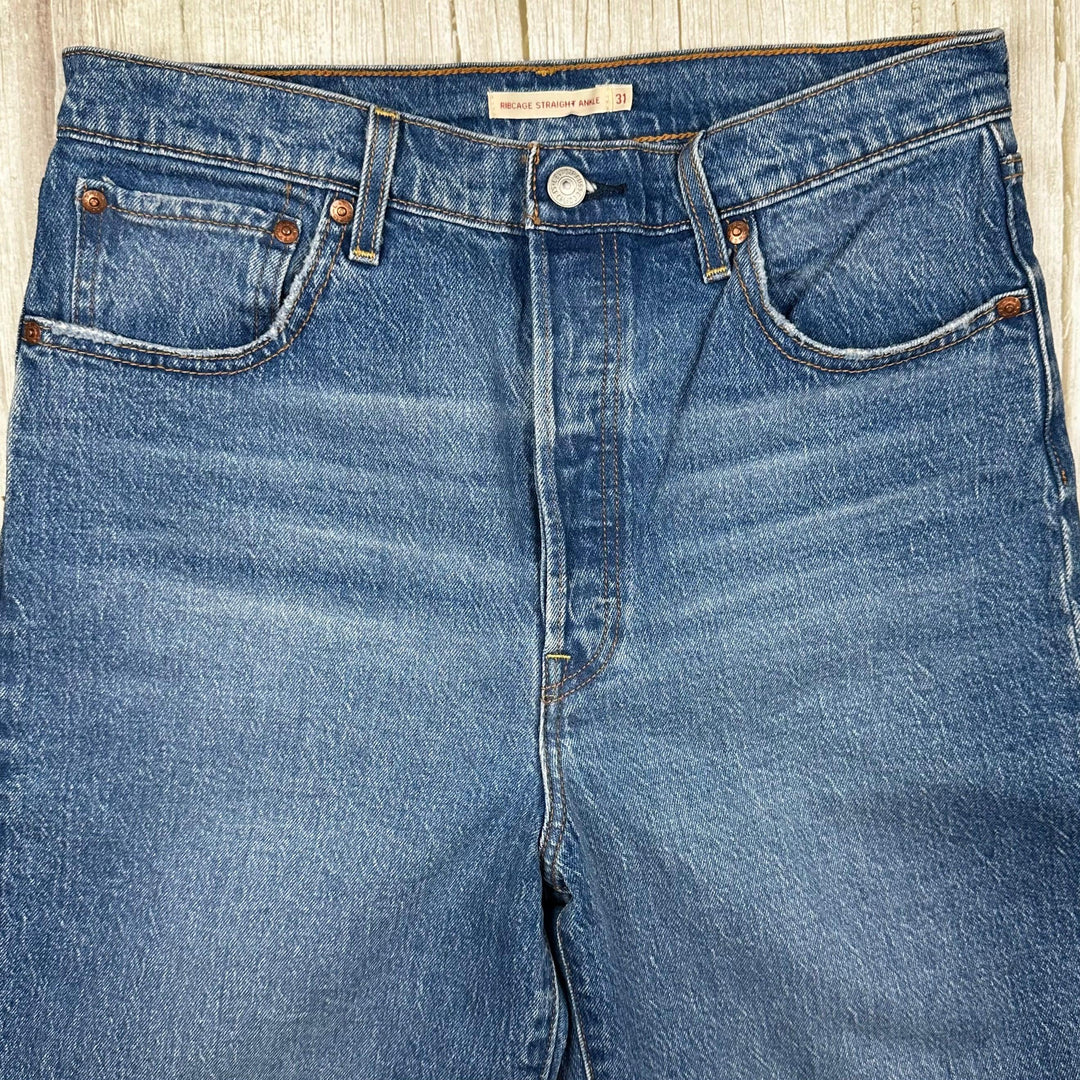 Levis Ladies ‘Ribcage Straight Ankle’ Jeans  - Size 31