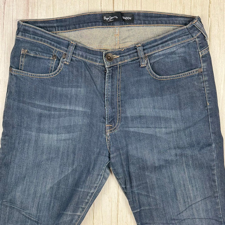 Pepe London 'London' Straight Jeans-  Size 36S
