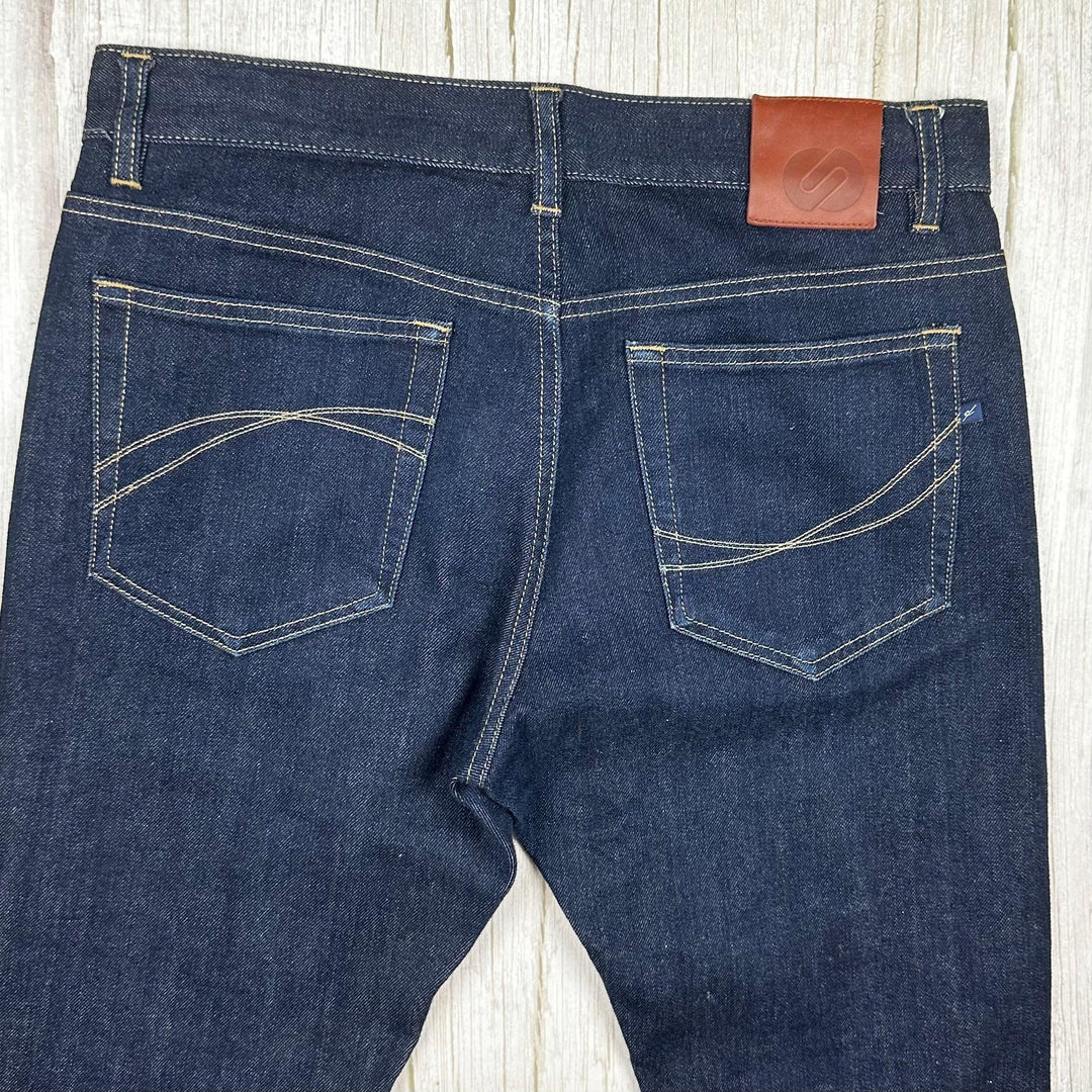 Comoditi Selvedge Stretch Mens Straight Denim Jeans - Size 31 S