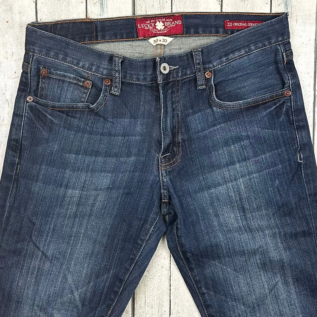 Lucky Brand ' 221 Original Straight' Mens Jeans - Size 30x30 - Jean Pool