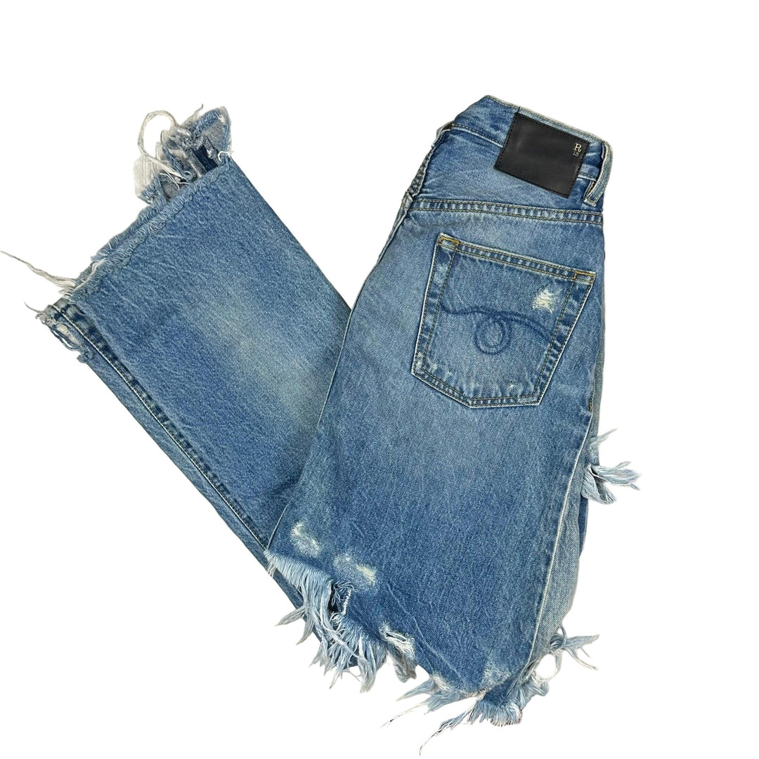 R13 Made in Italy 'Double Classic' Skirted Jeans- Size 24