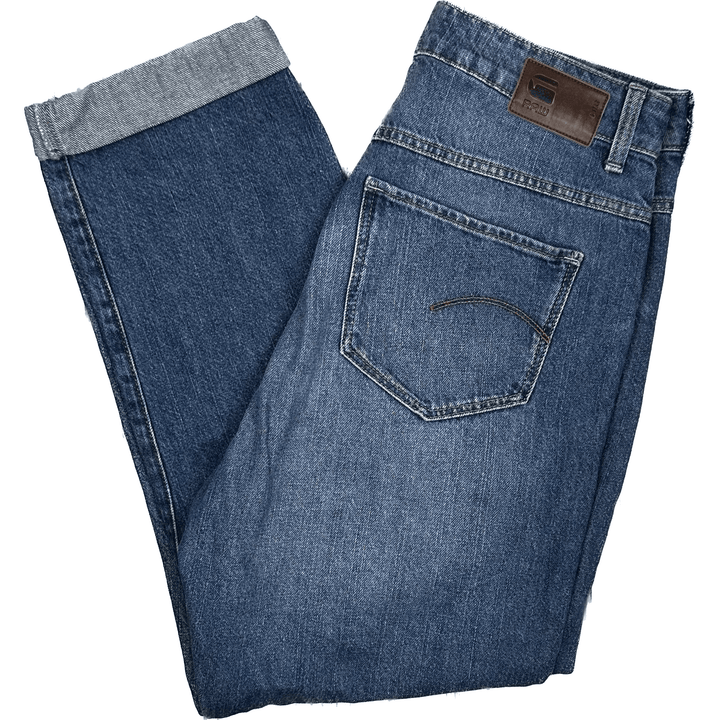 G-Star RAW Womens 'Midge Deconstructed High Boyfriend' Jeans -Size 27/32 - Jean Pool