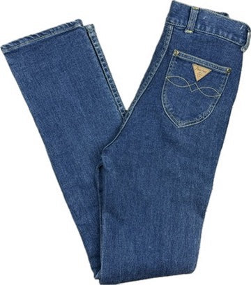 AMCO 1980s Peaches Vintage Slim Straight Ladies Jeans- Suit Size 7/8