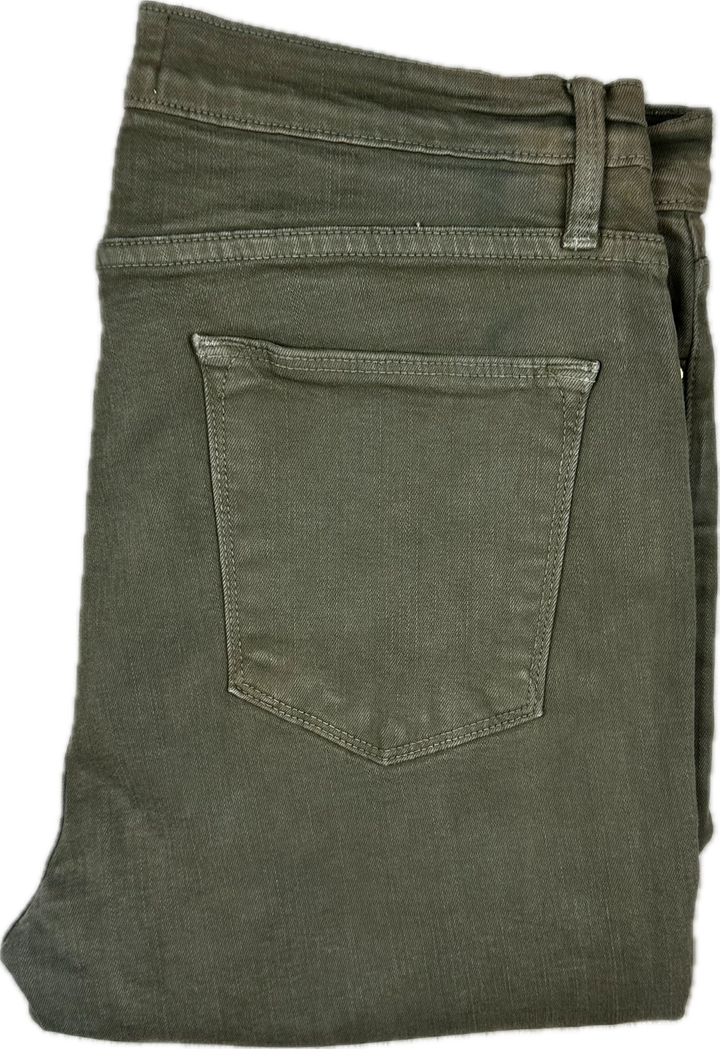 Frame Denim 'Le High Skinny' Army Green Jeans -Size 32