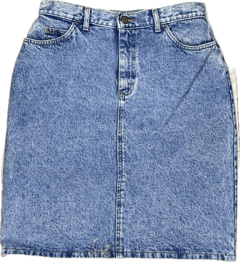 Lee Jeans Vintage 1980's Denim Skirt - Size 12/13 - Jean Pool