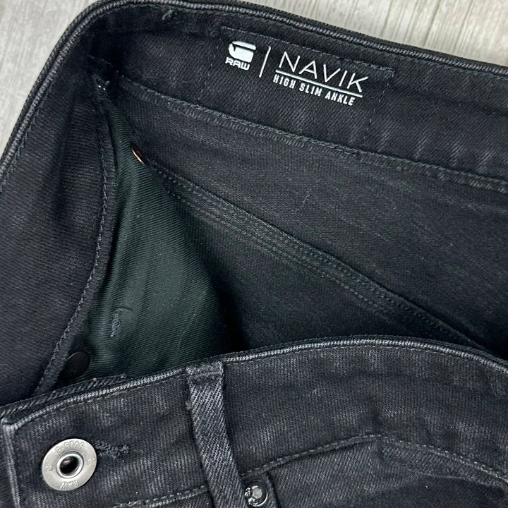 G Star Raw Women's 'Navik' High Slim Ankle Jeans -Size 28