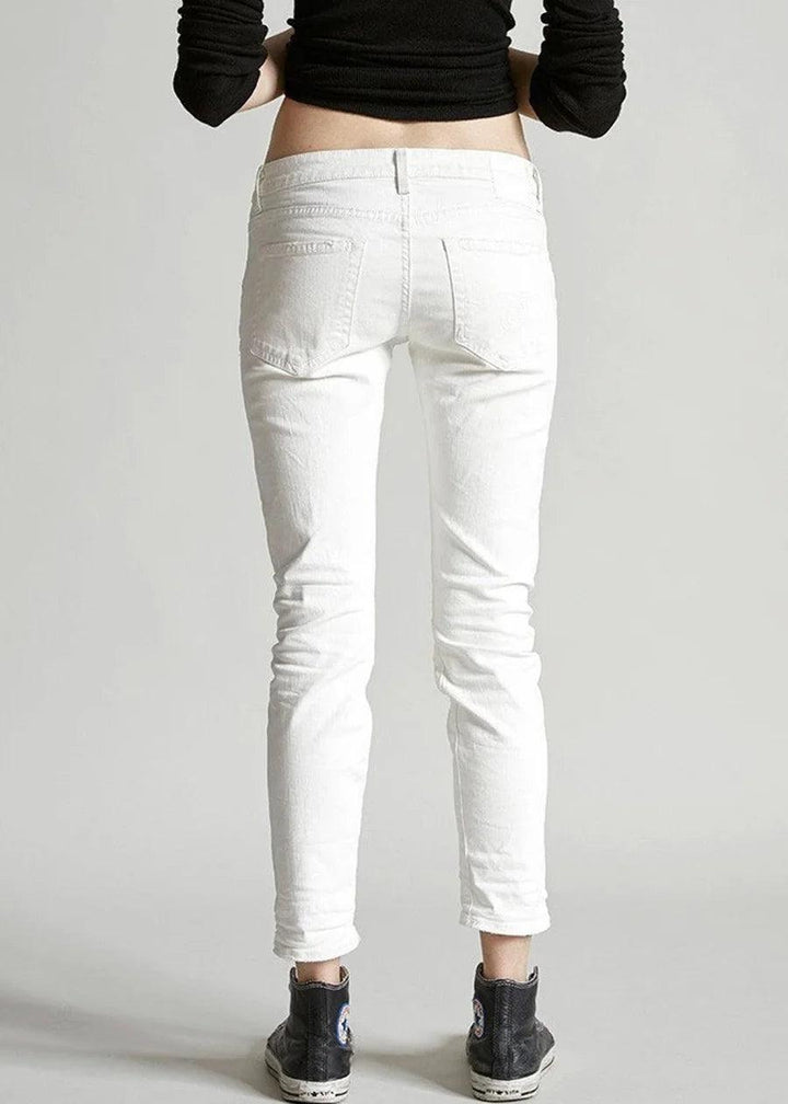 R13 Made in Italy 'Boy Skinny' White Jeans- Size 29 - Jean Pool