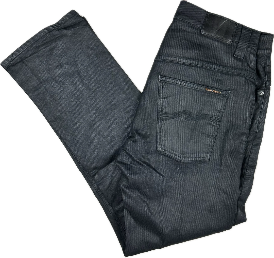 Nudie Jeans Co. 'Thin Finn' Black 2 Black Jeans - Size 33/30