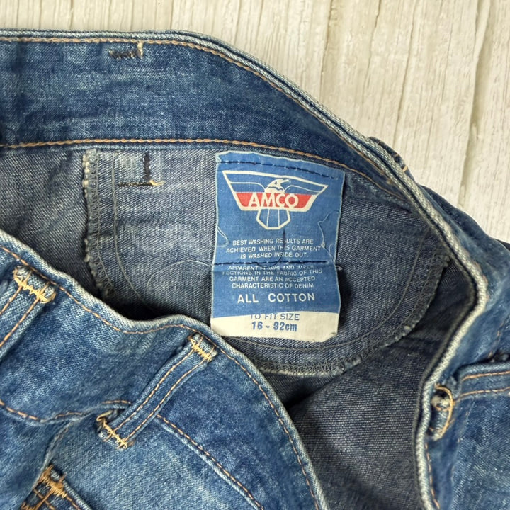 AMCO 1970s Peaches Vintage Rare Australian Made Ladies Jeans- Suit Size 10/12