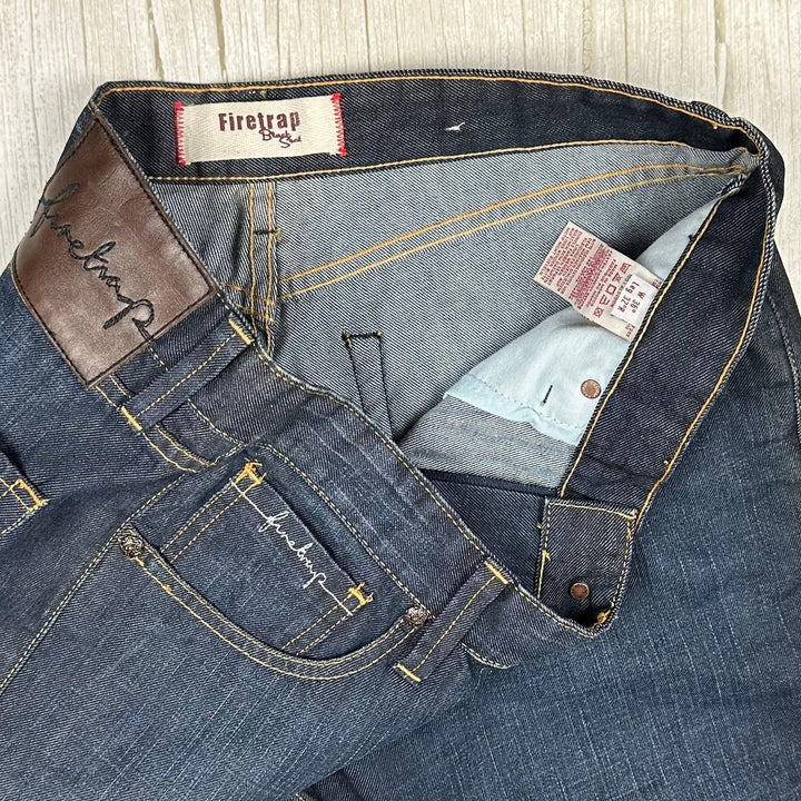 Firetrap Black Seal 'Hooper Comfort' Mens Relaxed Jeans - Size 36