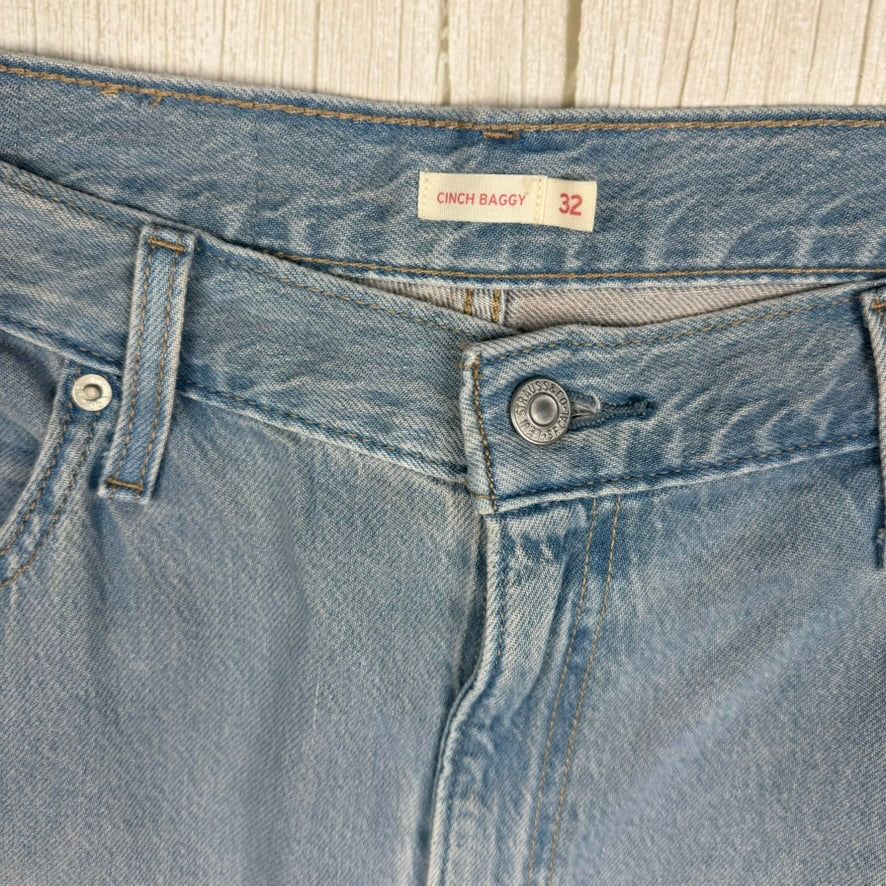 Levis Denim 'Cinch Baggy' Wide Leg Jeans - Size 32