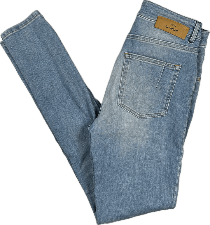 Won Hundred 'Marilyn' Light Blue Wave Slim Jeans - Size 29/34