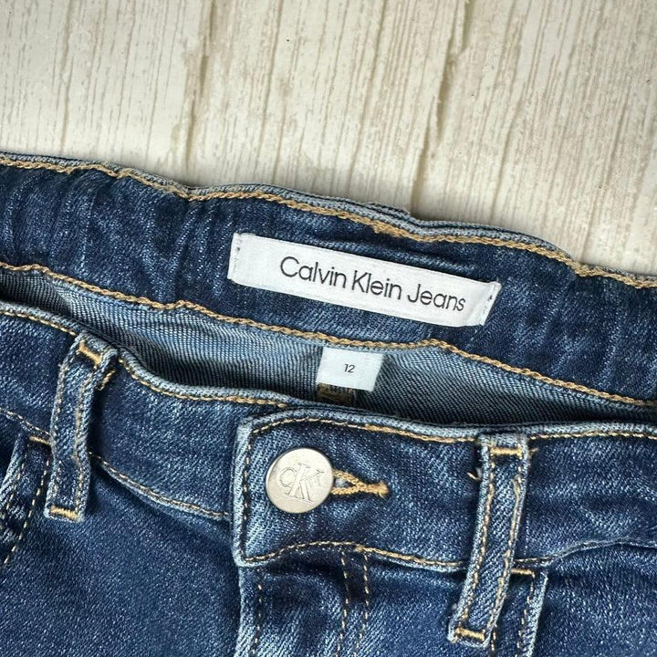 Calvin Klein Boys Classic Denim Shorts - Size 12Y