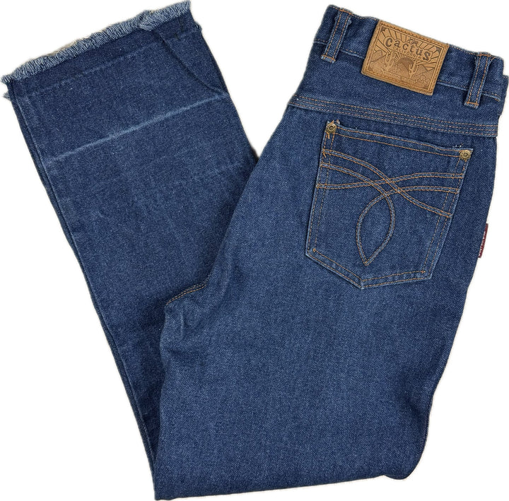 Cactus 1980s Vintage Slim Straight Ladies Jeans- Suit Size 7/8
