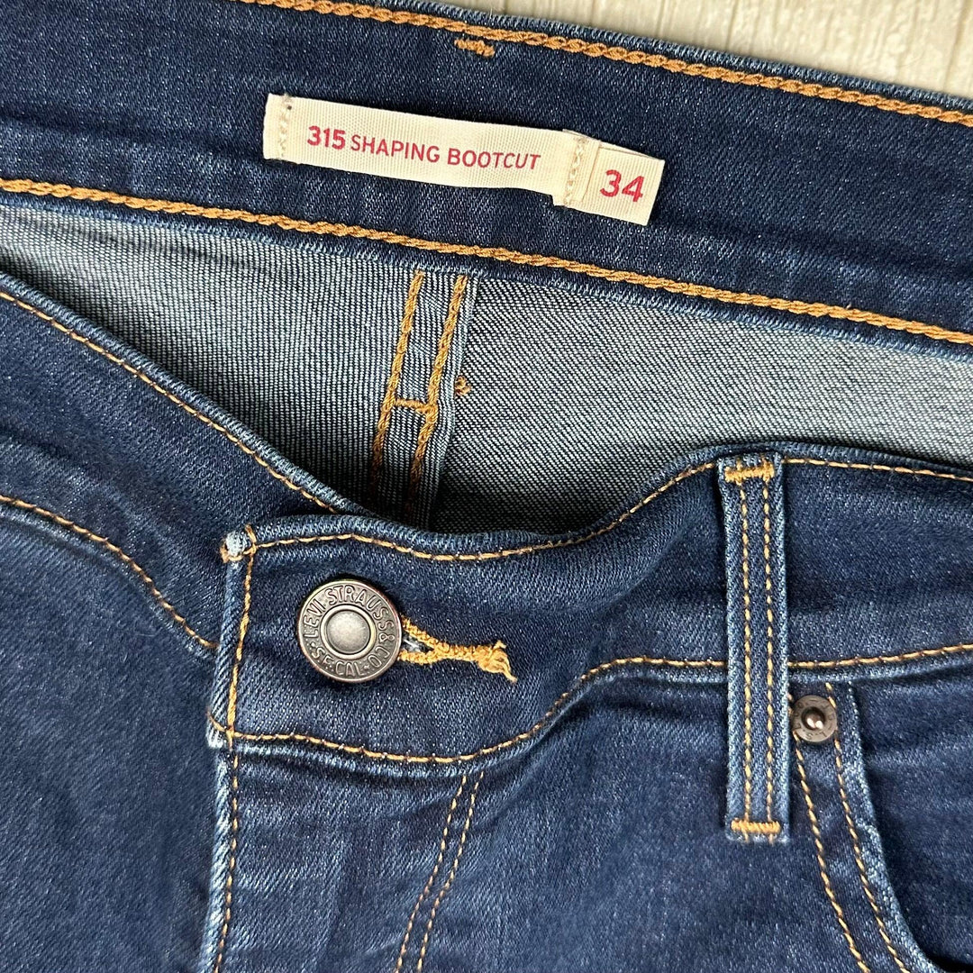 Levis 315 Shaping Bootcut Stretch Jeans- Size 34