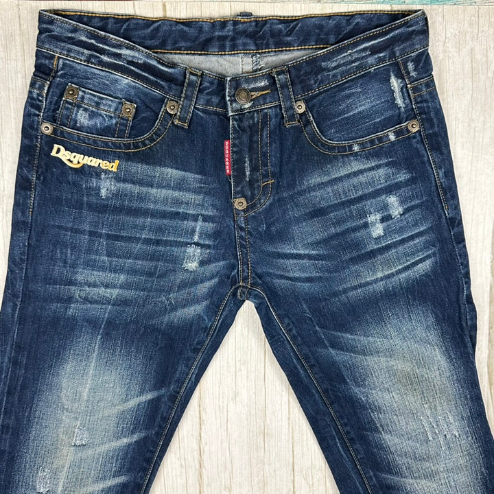 DSquared Ladies Distressed Straight Leg Jeans- Suit Size 9/10