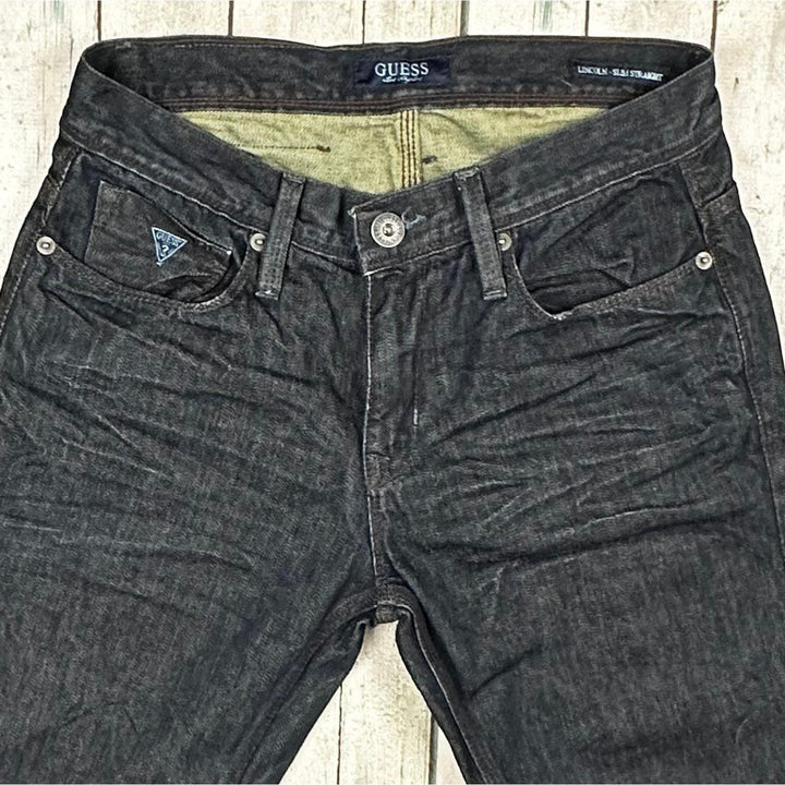 Guess 'Lincoln' Slim Straight fit Mens Jeans - Size 30 - Jean Pool