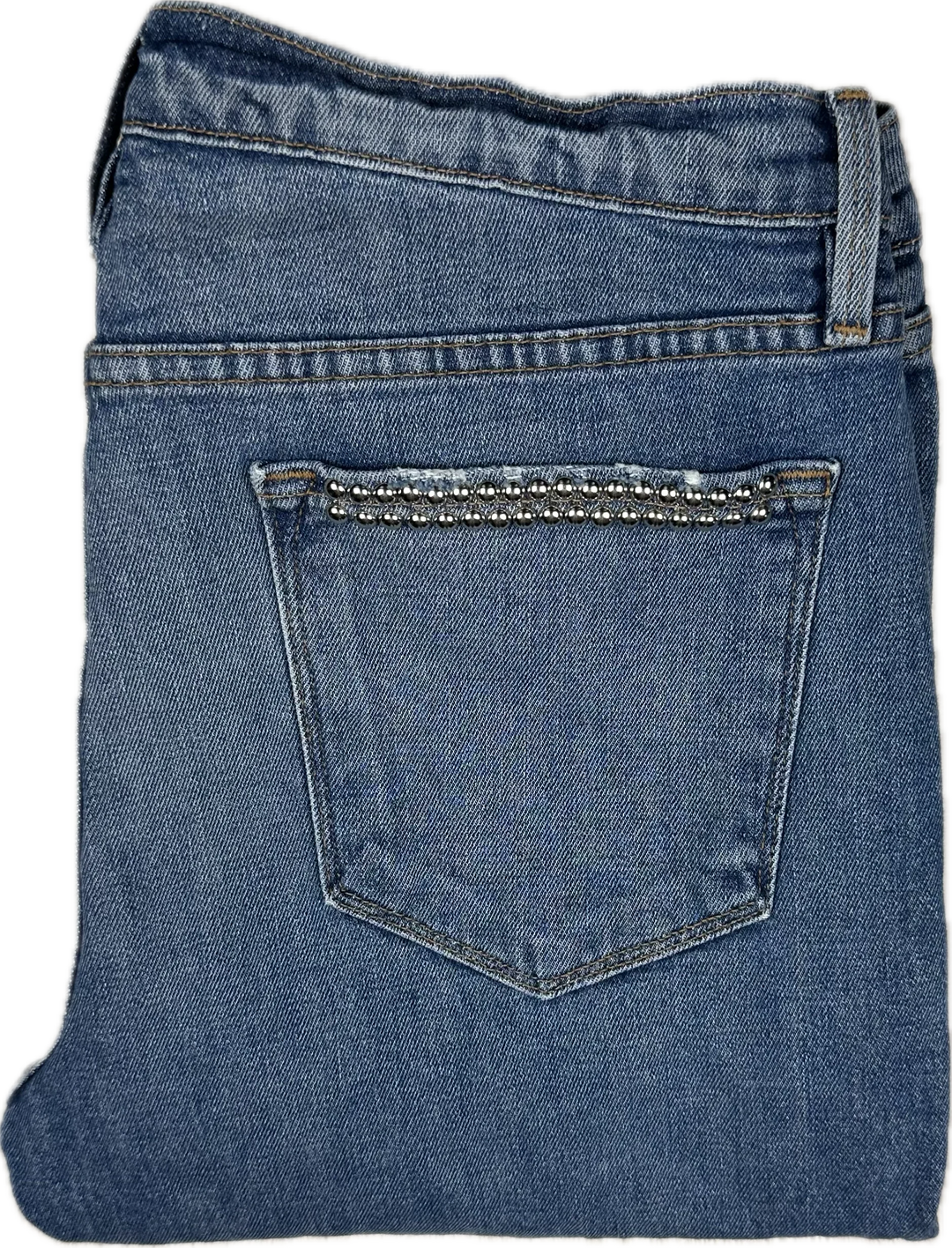 Frame Denim 'Le High Straight' Anstee Studded Jeans -Size 31