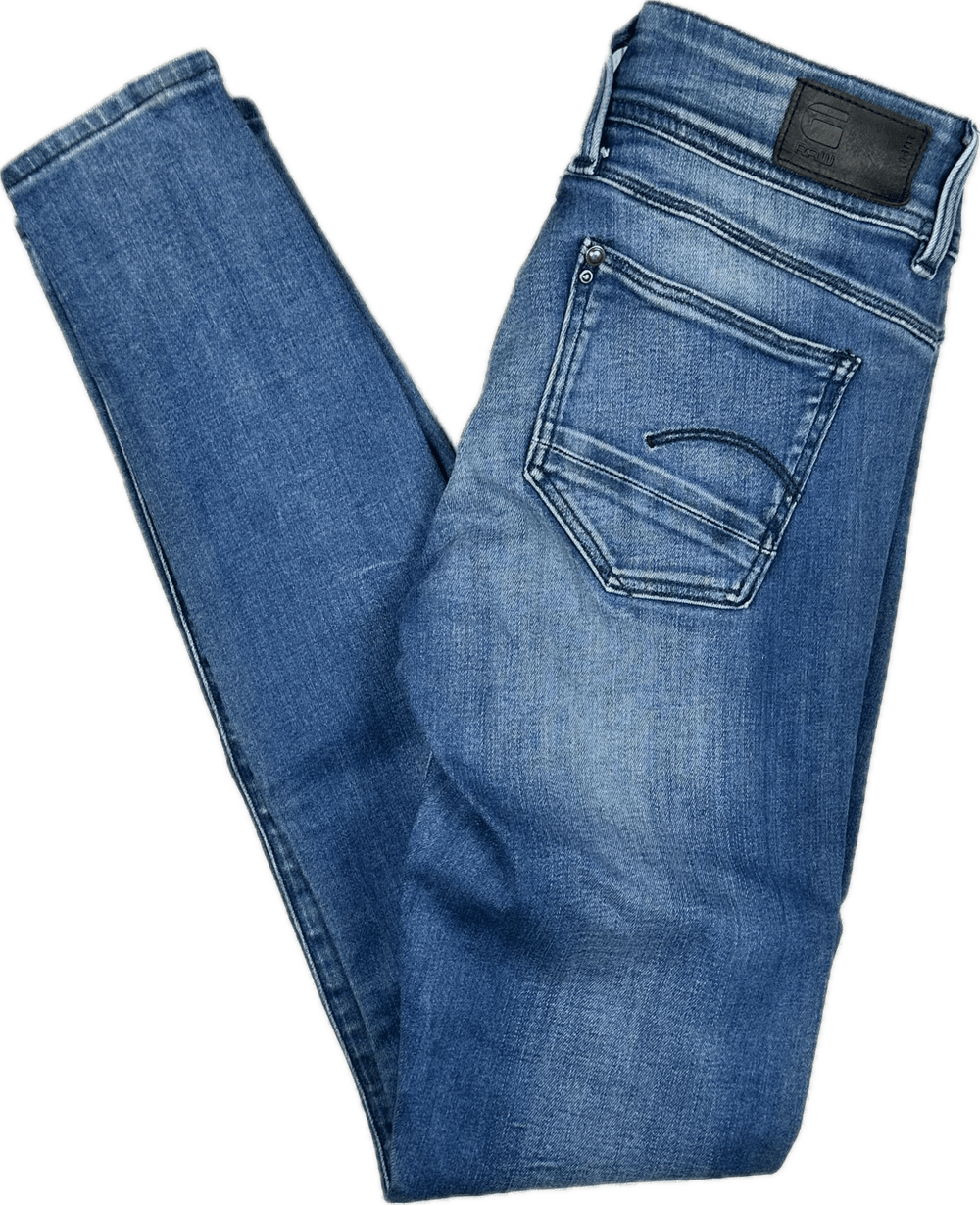 G Star RAW Womens 'Lynn Mid Skinny' Jeans -Size 25/32 - Jean Pool